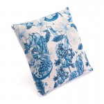 Ramo Blue Pillow Blue & Natural